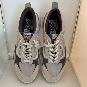 Vans Gray and White Sneakers Retro-Inspired Casual